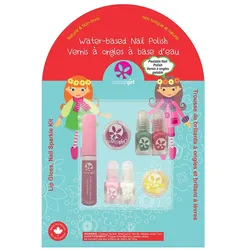 Kit: Lip Gloss, Nail Sparkle - Holiday Magic 4x2ml