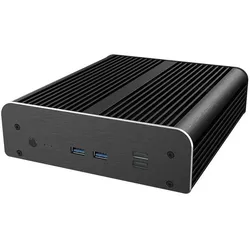 Akasa Newton RC, Compact fanless case for ASUS NUC 14 Pro (UCFF), PC Gehäuse, Schwarz