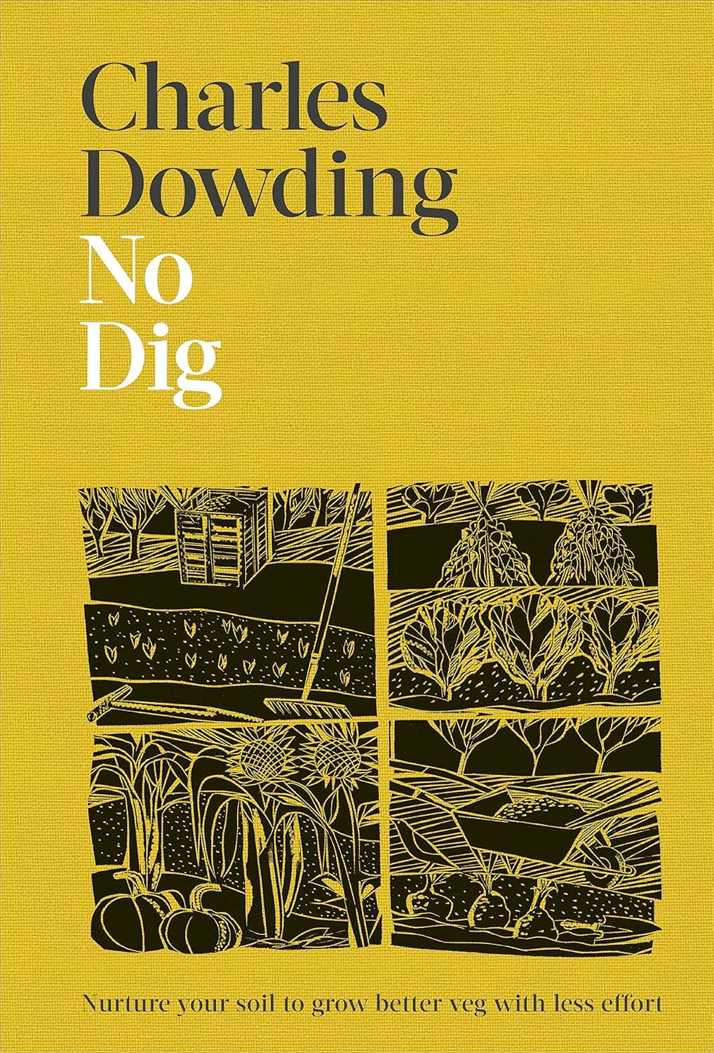DK Charles Dowding 2 Book Hardback Set: Compost & No Dig - Sustainable No-Dig Gardening Guides for Healthier Soil & Better Veg Harvests