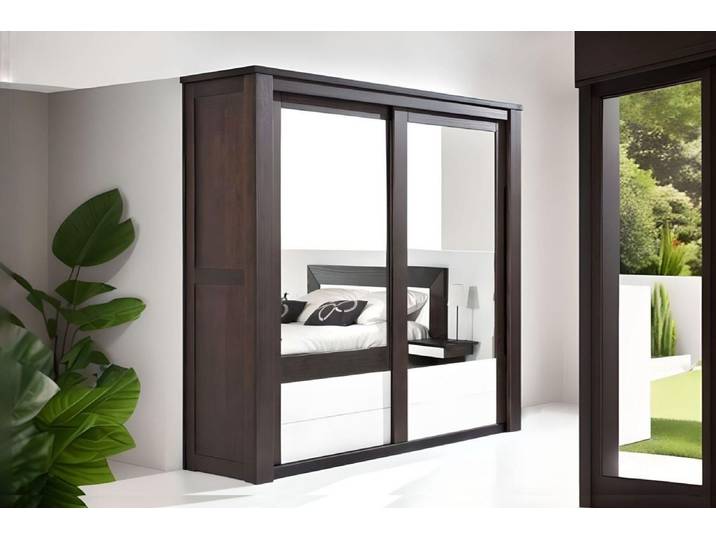 Armoire Duo à portes miroirs coulissantes