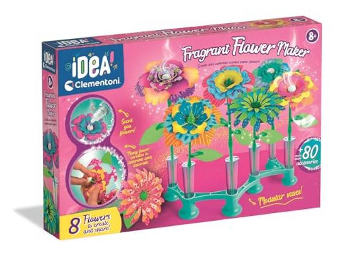 Clementoni IDEA Duftende Blumen-Kreationen - Bastelset für Kinder
