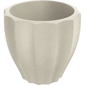 Ethick Übertopf Rona TR60, sand, Ø 60 x 54 cm, aus Kunststoff, für innen und außen