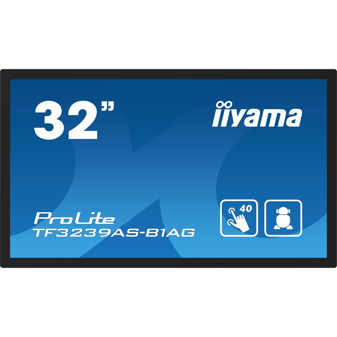 31.5" (80,01cm) iiyama ProLite TF3239AS-B1AG schwarz 1920x1080 1x DisplayPort 1.2 / 2xHDMI 2.0