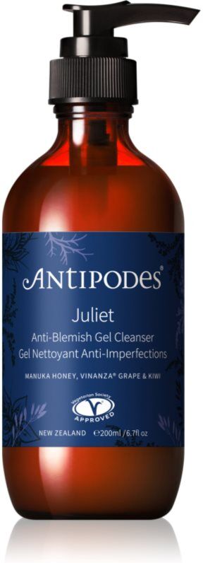 Antipodes Juliet Anti-Blemish Gel Cleanser gel nettoyant anti-imperfections de la peau 200 ml