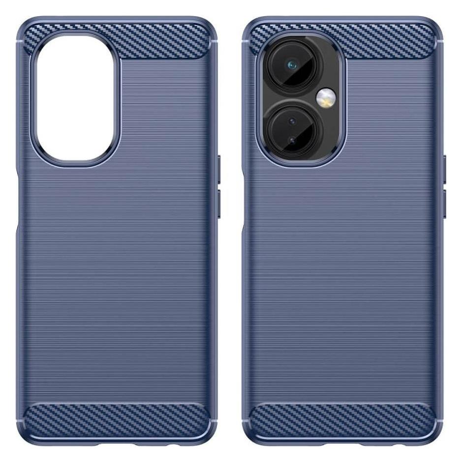 Cover-Discount OnePlus Nord CE 3 Lite - Metall Carbon Look Hülle dunkelblau (OnePlus Nord CE 3 Lite) (660133727A)