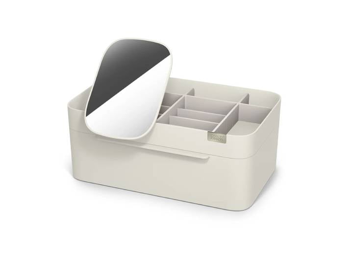 Joseph Joseph - Viva Kosmetik-Organizer mit Spiegel gross, cream