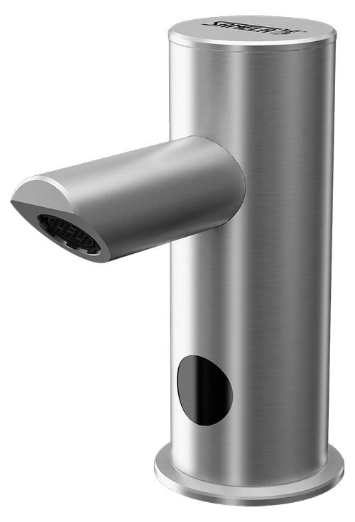 Sanela Automatischer Edelstahl-Waschtischmischer mit ALS-Elektronik für Warm- und Kaltwasser, 24 V D