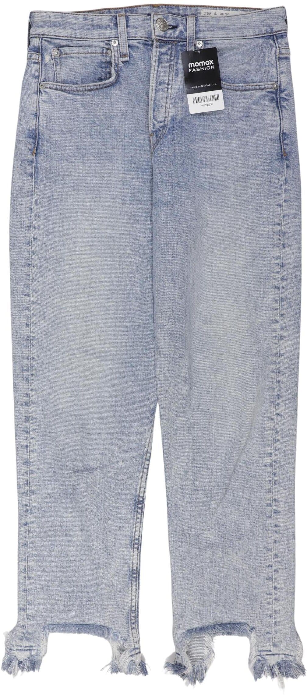 rag & bone Damen Jeans, Hellblau, Gr. W26, Elasthan / Baumwolle - Second Hand