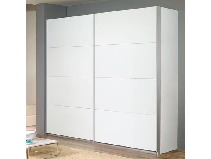 Schwebetürenschrank II 181 x 230cm Weiß/Alpinweiß