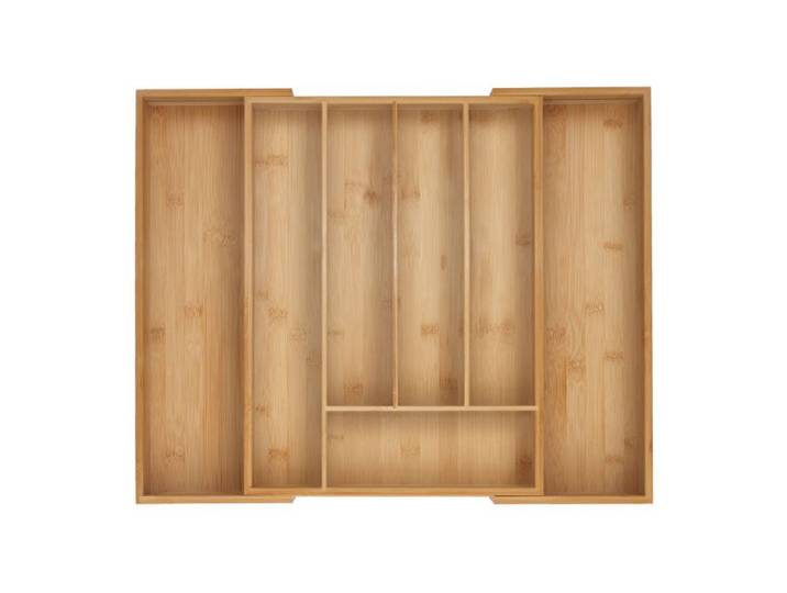 Relaxdays Range-couverts extensible en bambou
