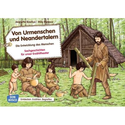 Von Urmenschen und Neandertalern. Die Entwicklung des Menschen. Kamishibai Bildkartenset., Sonstige von Jeanette Boetius, Don Bosco