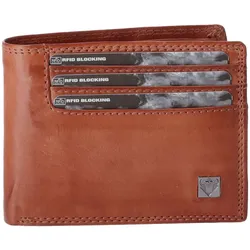 Urban Bull Leder Geldbörse AVANCO Cognac