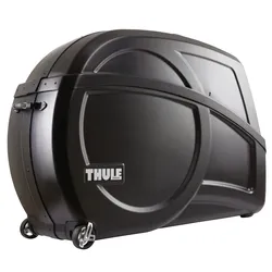 Fahrrtransportkoffer Thule Round Transit schwarz mit integrierten Montageständer / Retourenware, nur Abholung in GD