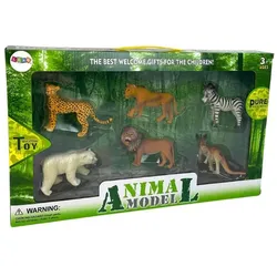Lean Toys Afrika wild lebende Figuren Set Känguru Zebra