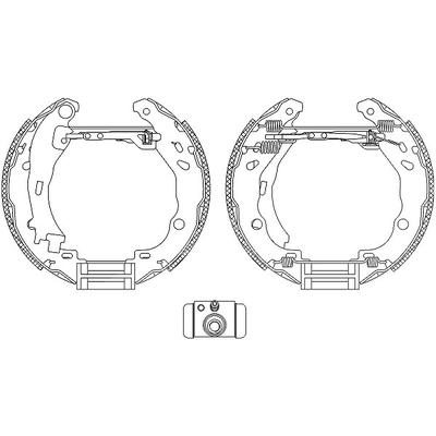 Hella Bremsbackensatz [Hersteller-Nr. 8DB355005-111] für Peugeot, Citroën