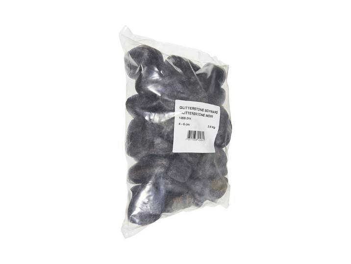 Natursteine Glitterstone Schwarz 4-6 cm 3.6 kg