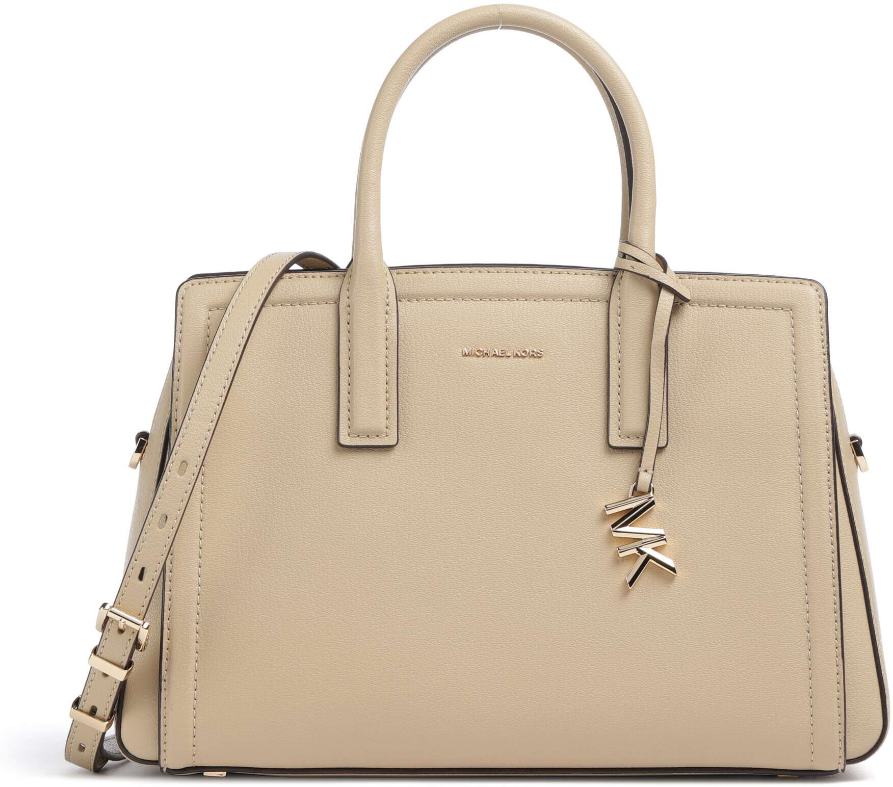 Michael Kors Laila   Leer Handtas   beige