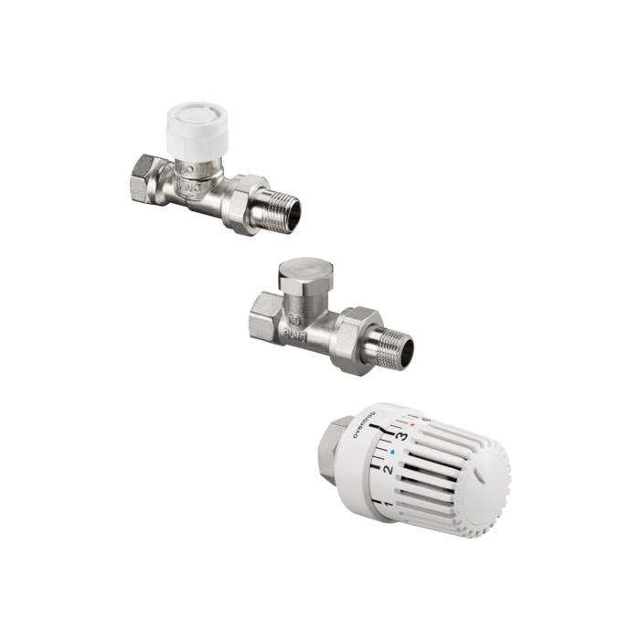 Oventrop Uni LH Thermostatventil-Set 1683804 DN 15, Durchgang, mit Thermostat