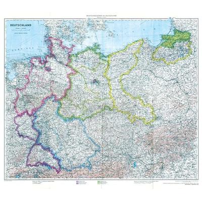 Historische Karte: Deutschland mit Besatzungszonen - 1. September 1945 (plano), Sonstige von , Verlag Rockstuhl, 978-3-86777-583-0