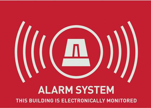 Warnaufkleber Alarm UK- 74x52,5 mm AU1315, Aufkleber, Zubehörartikel