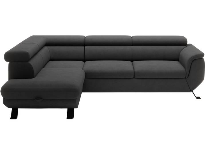 Ecksofa RAVEN Stoff dunkelgrau