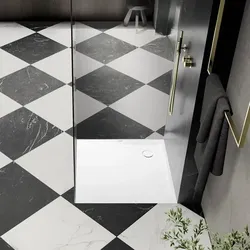 Kaldewei Superplan Quadrat-Duschwanne 90x90 cm Stahl-Email Alpinweiß 384800010001