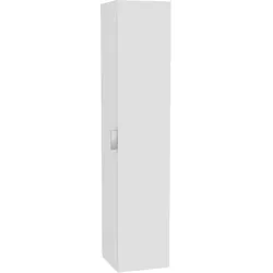 edition 11 hochschrank mit wäschekorb 1-türig, anschlag rechts 350 x 1700 x 370 mm trüffel/trüffel