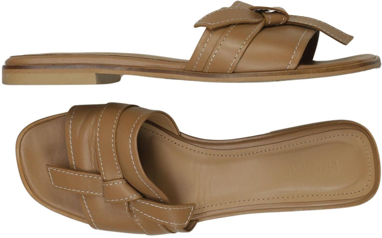 Flattered Damen Sandalen, Braun, Gr. EU 39, kein / Etikett - Second Hand