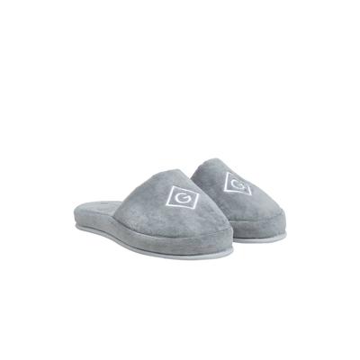 Hausschuh GANT "Hausschuhe", Damen, Gr. 42-43, grau, Obermaterial: 100% Baumwolle CO. Futter: 100% Baumwolle CO. 100% Baumwolle CO., Schuhe Hausschuh