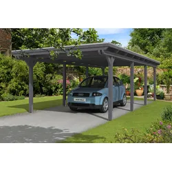 Skan Holz Emsland - Flachdach Carport aus Leimholz 404 cm Holzcarport