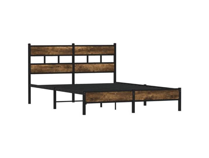 (En Promotion)Lit 2 PERSONNES 140x190cm Cadre de lit Contemporain sans matelas avec tête de lit 140x190cm L308247
