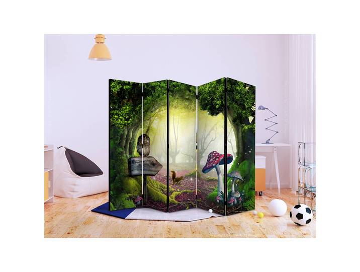 Paravent Owlish Corner Polaire Vert 225 x 172 x 3cm