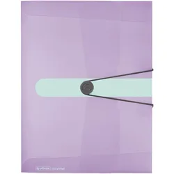 herlitz Heftbox 4 cm DIN A4 transparent flieder