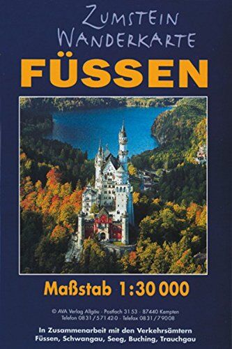 Zumstein Wanderkarte Füssen. Laminiert (Wasser- und Reißfest): Maßstab 1:30 000 - Preis vom 30.09.2026 09:01:18 h