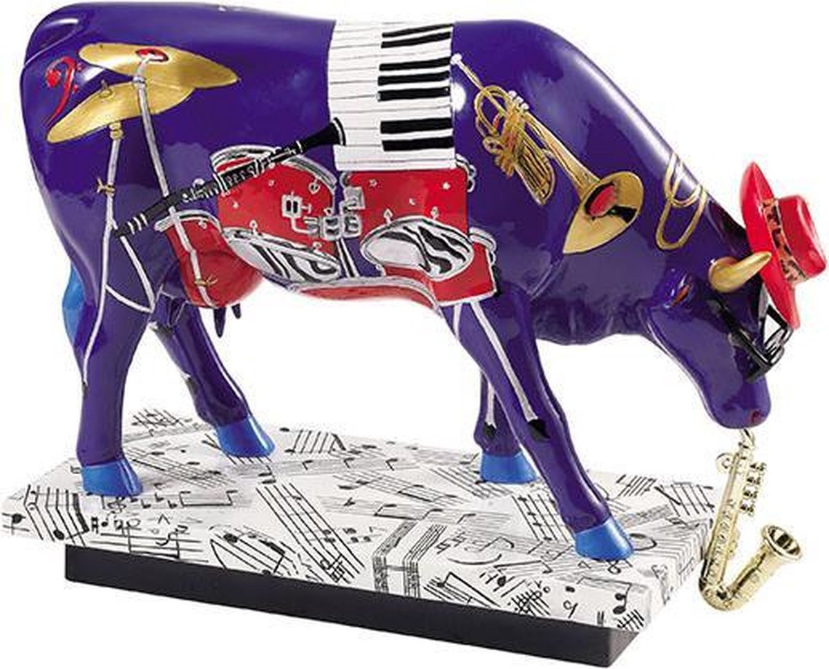 CowParade In the Mood Large decoratief beeldje voor op tafel