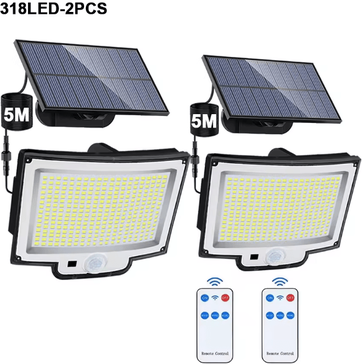 Inspire Essentials UltraBeam Solar Motion Flood Light With Remote Control f