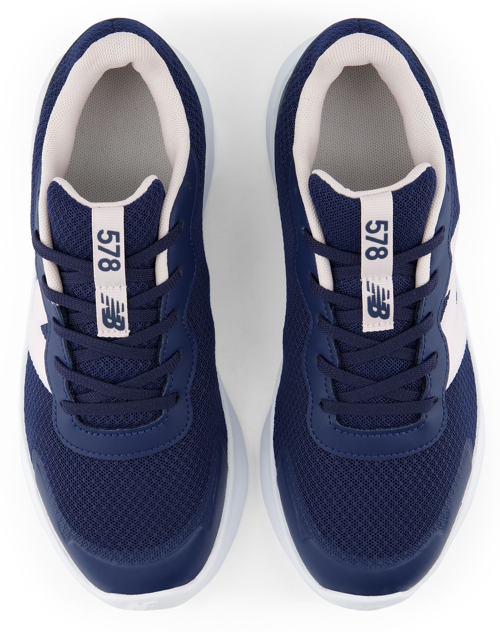 Laufschuh NEW BALANCE "578", Jungen, Gr. 40, blau (nb navy, pink granite), Synthetik, Textil, Schuhe Laufschuh, für Kinder & Jugendliche nb navy, pink granite 40