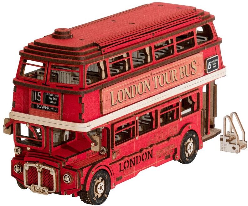 London Tour Bus - Puzzle 3D en bois Rolife