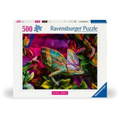 Erwachsenenpuzzle 'Colorful Animals' 500 Teile - Chamäleon