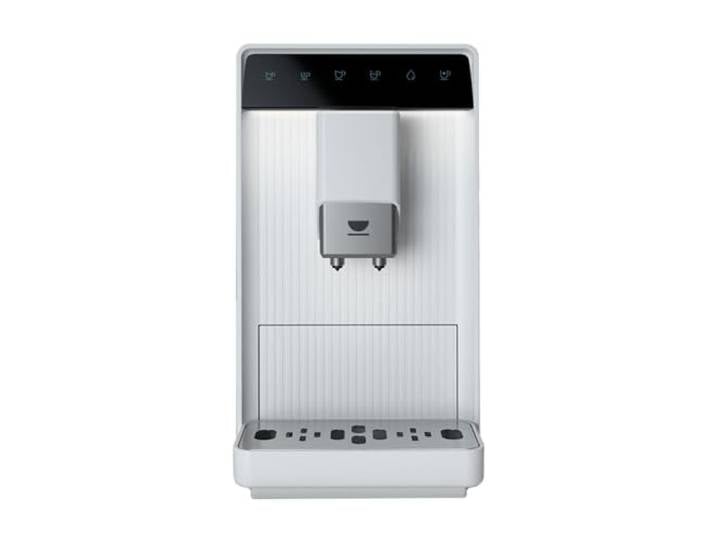 Incapto Aura Kaffeevollautomat, 19 bar, Doppeltaste für Espressomaschine, kompaktes und elegantes Design, verstellbare Mühle, automatische Reinigung, mehrere Rezepte (weiß)