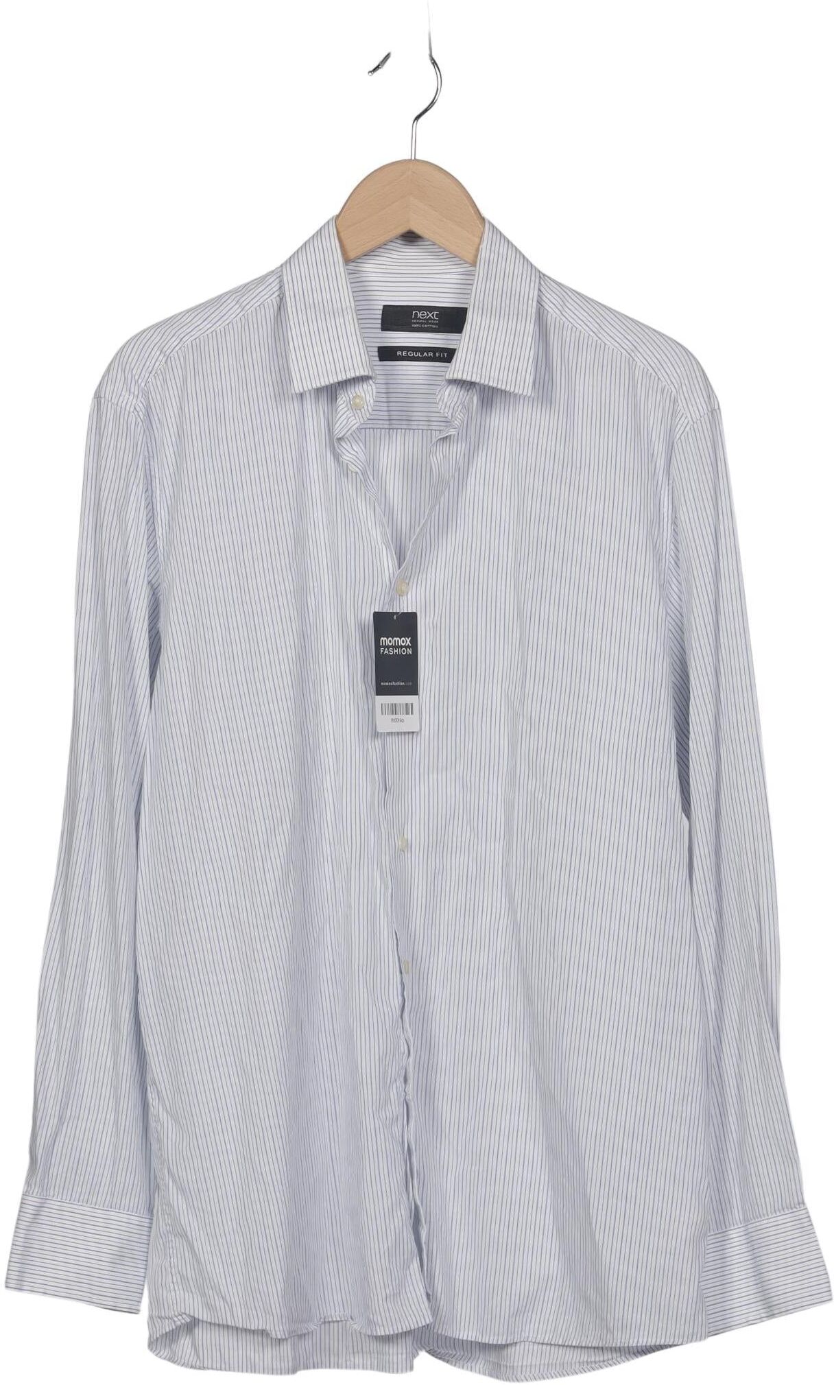 Next Herren Hemd, Hellblau, Gr. 42, Baumwolle - Second Hand