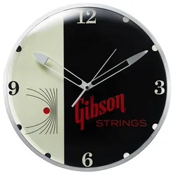 Gibson Vintage Lighted Wall Clock - Gibson Strings - Wanduhr