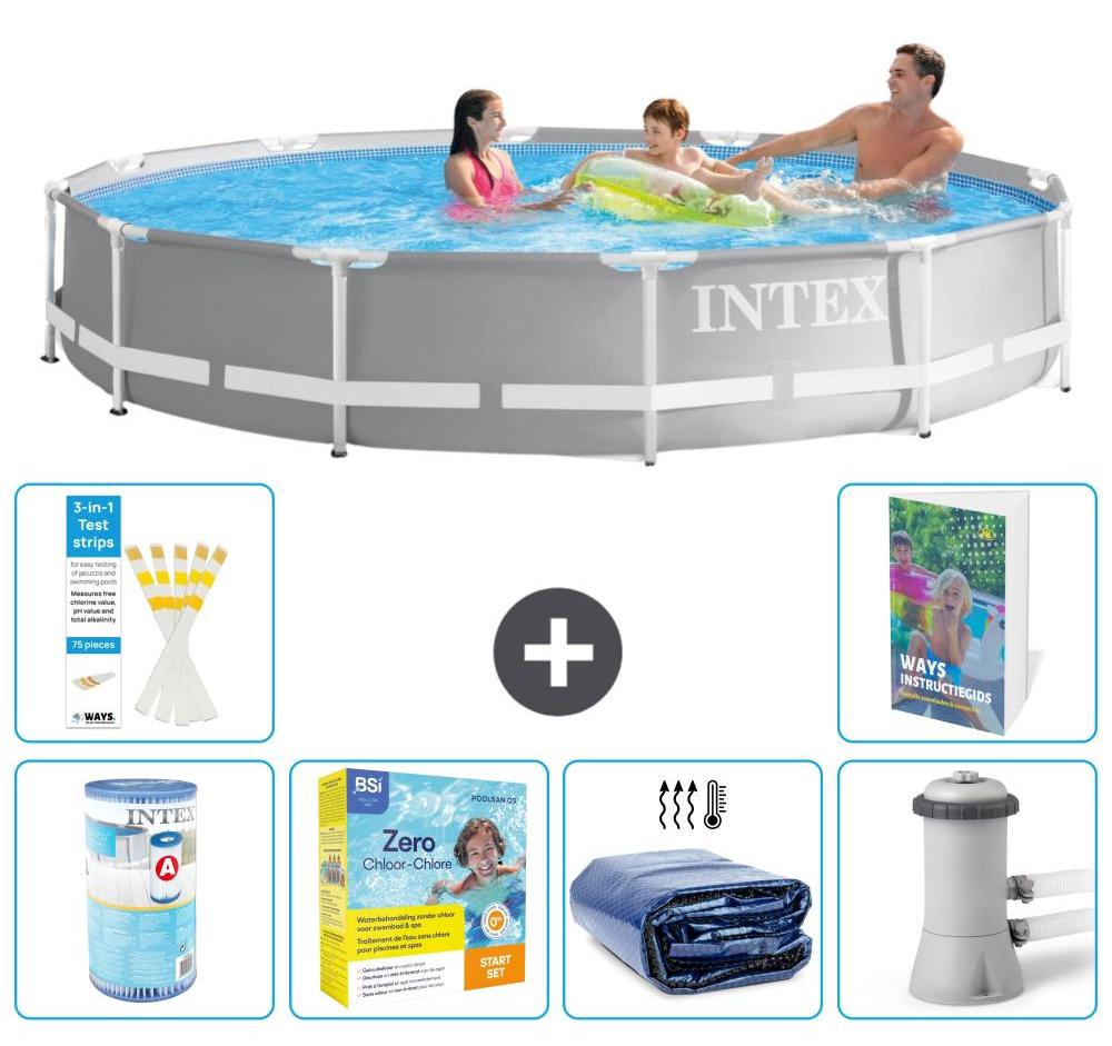 Prism Frame Pool Rund - 366x76 cm - 5-teilig S50