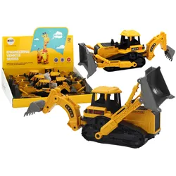 Raupenbagger Baufahrzeug 2 Eimer Gelb