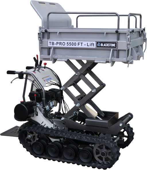 Brouette à moteur Blackstone TB-PRO 5500 FT-Lift - Benne relevable à pantographe
