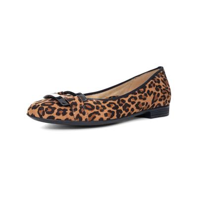 Ballerina ARA "Ara Ballerinas Lederimitat", Damen, Gr. 39, beige, Lederimitat, Schuhe Ballerina