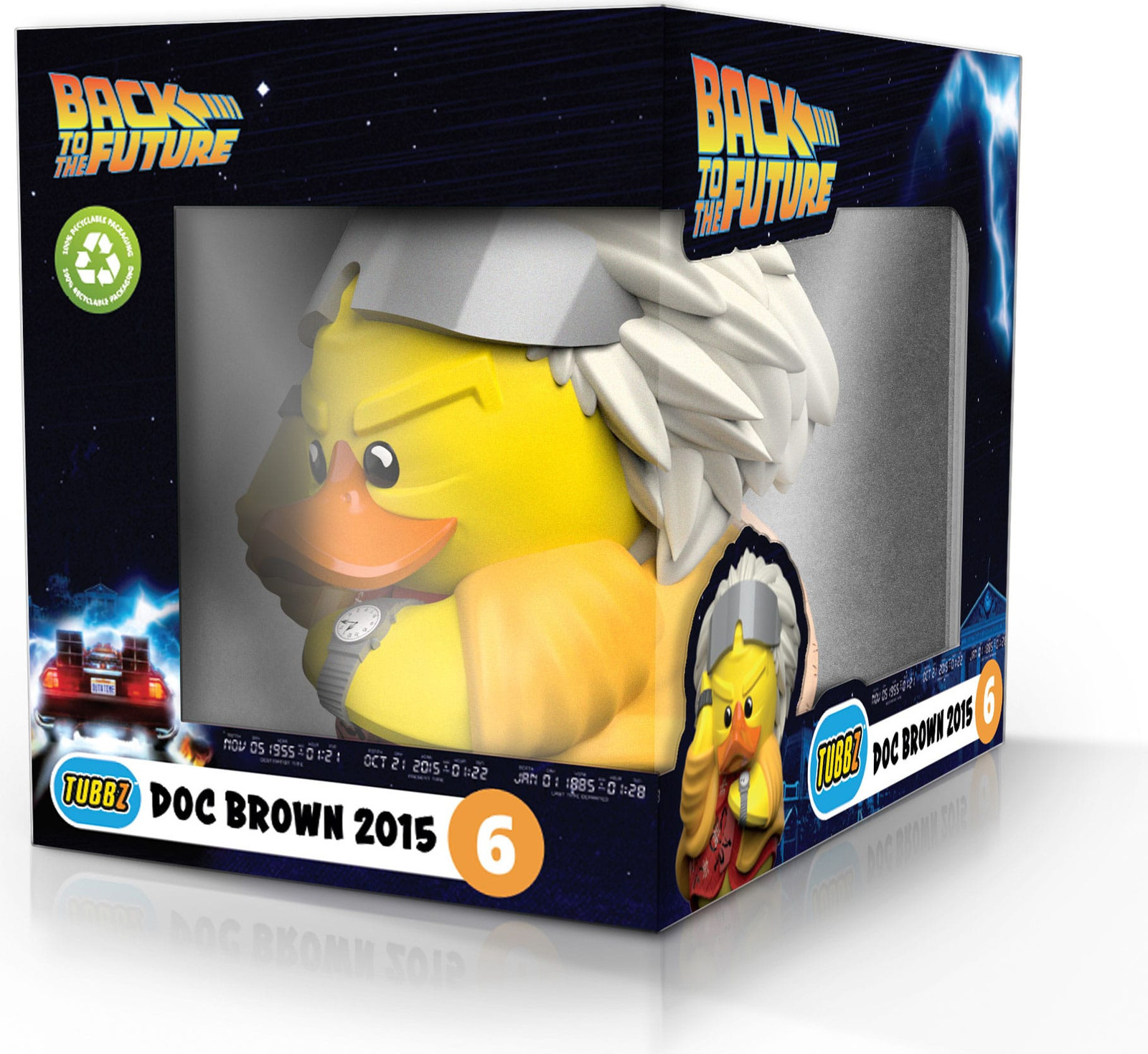 TUBBZ Sammelente Back to the Future Doc Brown verzamelbeeld in doos 9 cm