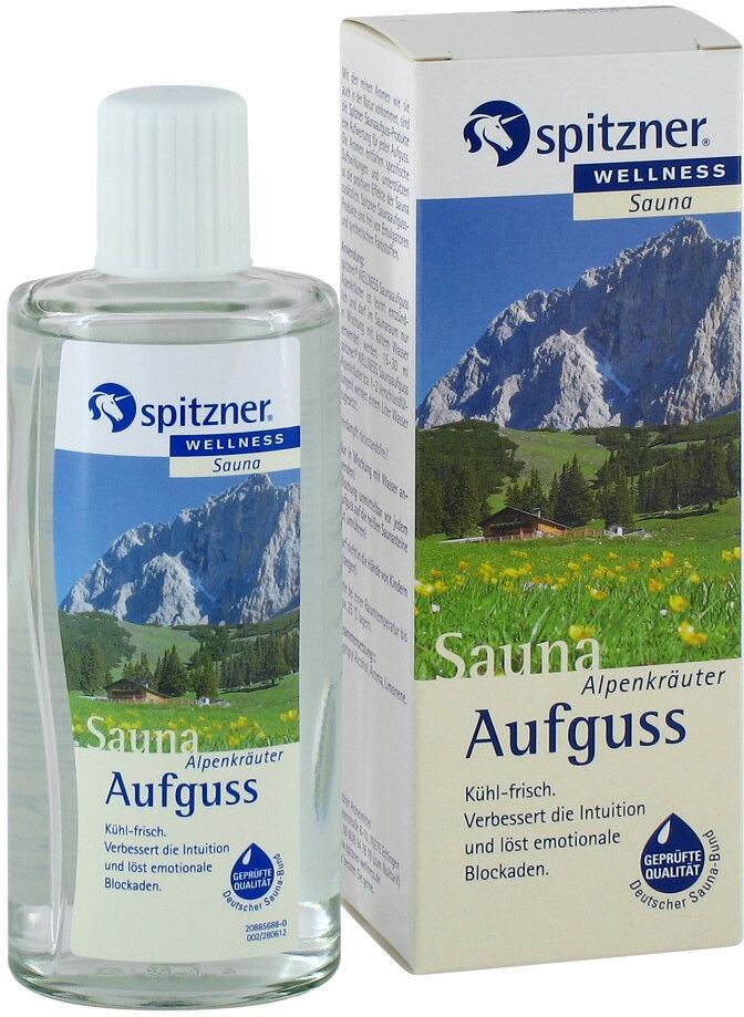 Spitzner Saunaaufguss Alpenkräuter Wellness 190ml