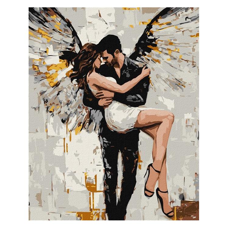 Ideyka Malen nach Zahlen - Ihre Rettung mit extra Metallic-Farben 40 x 50 cm (KHO8657)