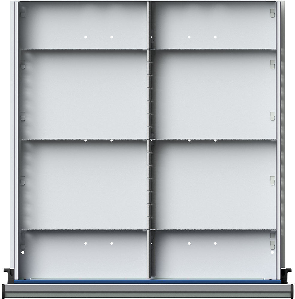 Trennblech für Schubladen-BxT 500 x 540 mm, ½-Teilung, für Schubladenhöhe 60 mm ANKE